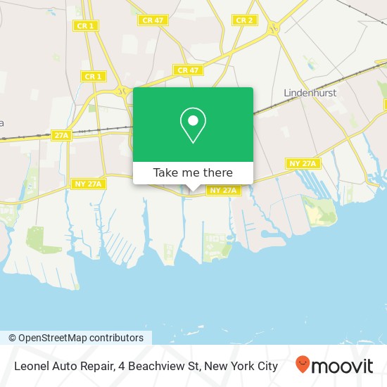 Mapa de Leonel Auto Repair, 4 Beachview St