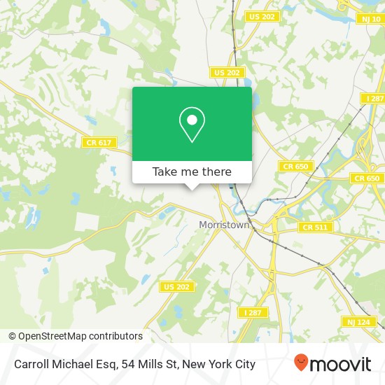 Mapa de Carroll Michael Esq, 54 Mills St