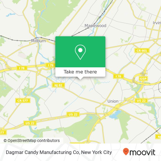 Dagmar Candy Manufacturing Co map