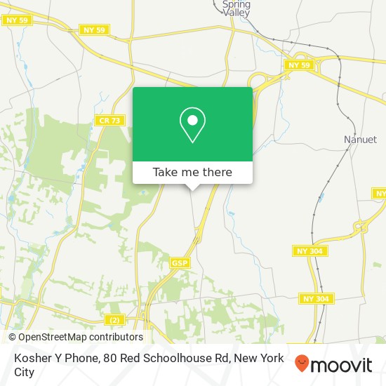 Mapa de Kosher Y Phone, 80 Red Schoolhouse Rd