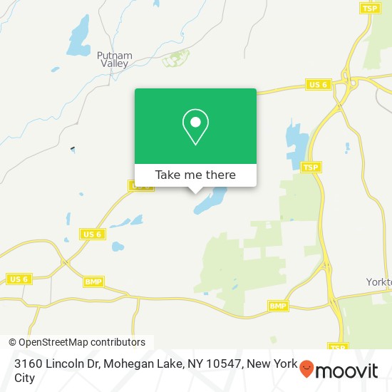 3160 Lincoln Dr, Mohegan Lake, NY 10547 map