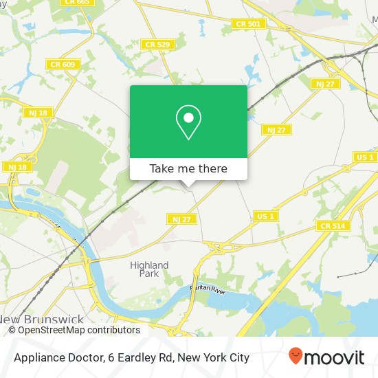 Mapa de Appliance Doctor, 6 Eardley Rd