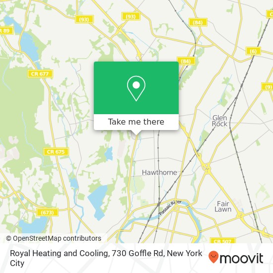 Royal Heating and Cooling, 730 Goffle Rd map