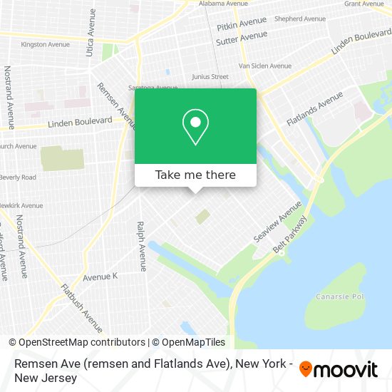 Mapa de Remsen Ave (remsen and Flatlands Ave)