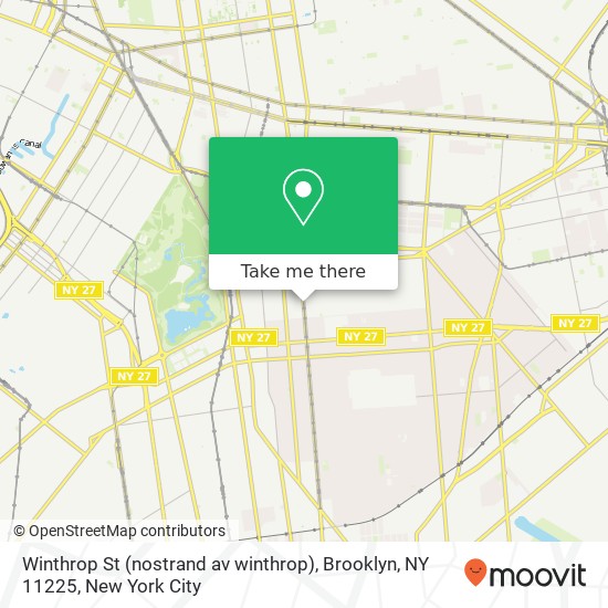 Winthrop St (nostrand av winthrop), Brooklyn, NY 11225 map