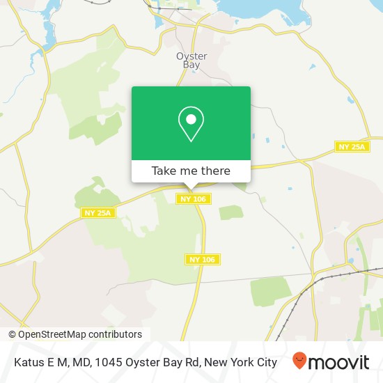 Katus E M, MD, 1045 Oyster Bay Rd map