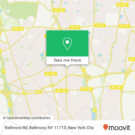 Mapa de Bellmore Rd, Bellmore, NY 11710