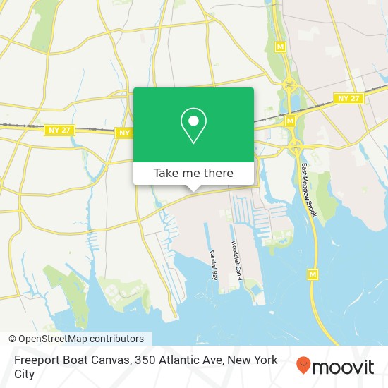 Mapa de Freeport Boat Canvas, 350 Atlantic Ave