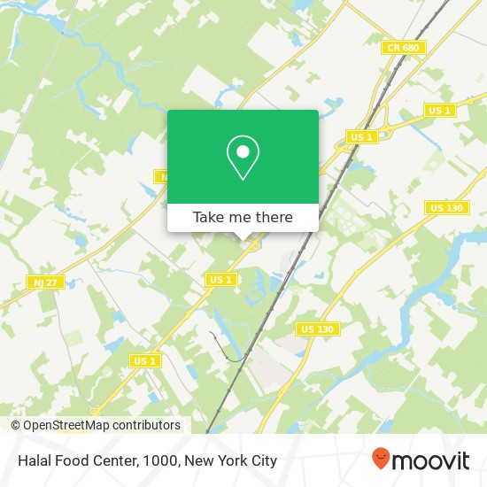 Mapa de Halal Food Center, 1000