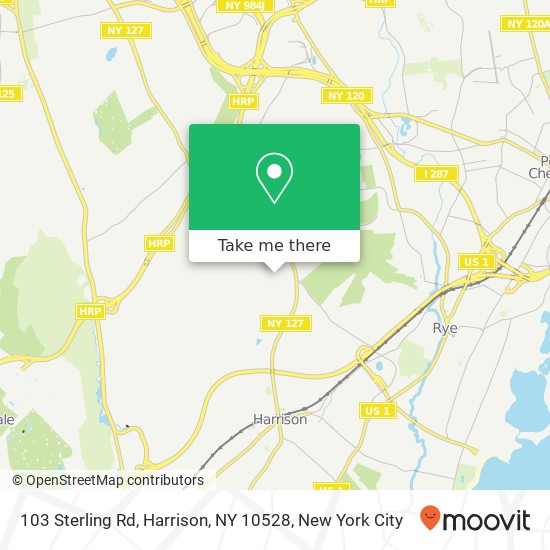Mapa de 103 Sterling Rd, Harrison, NY 10528