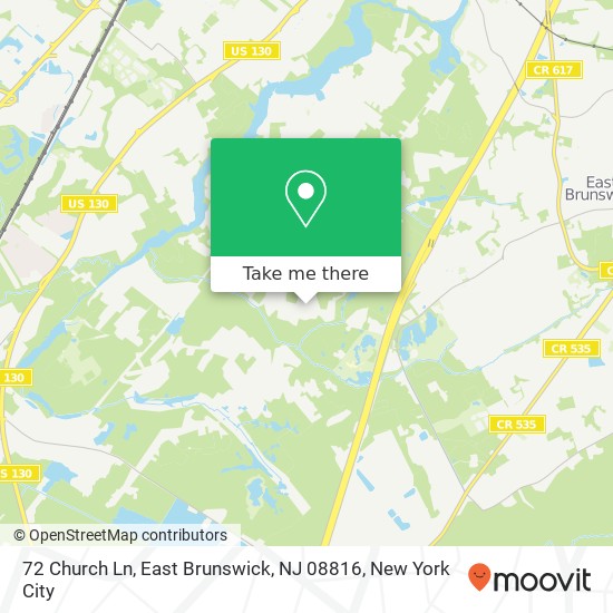 72 Church Ln, East Brunswick, NJ 08816 map