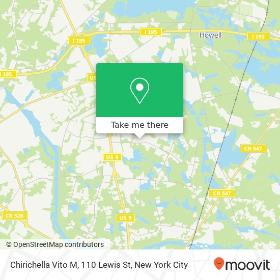 Chirichella Vito M, 110 Lewis St map