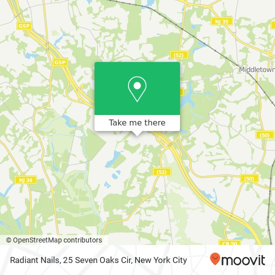 Radiant Nails, 25 Seven Oaks Cir map