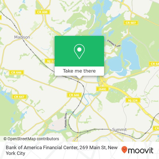 Bank of America Financial Center, 269 Main St map