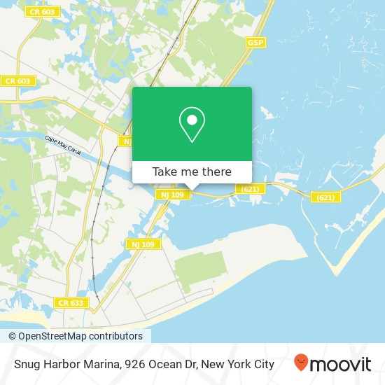 Snug Harbor Marina, 926 Ocean Dr map