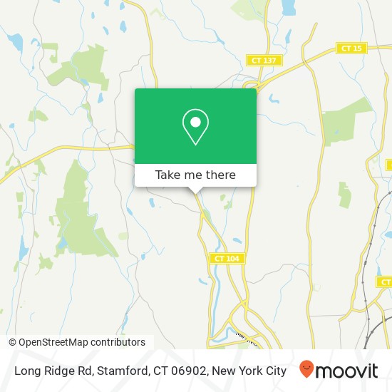 Mapa de Long Ridge Rd, Stamford, CT 06902
