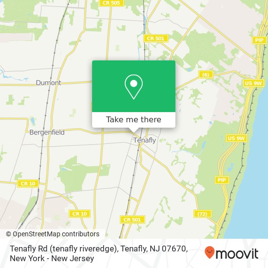 Mapa de Tenafly Rd (tenafly riveredge), Tenafly, NJ 07670
