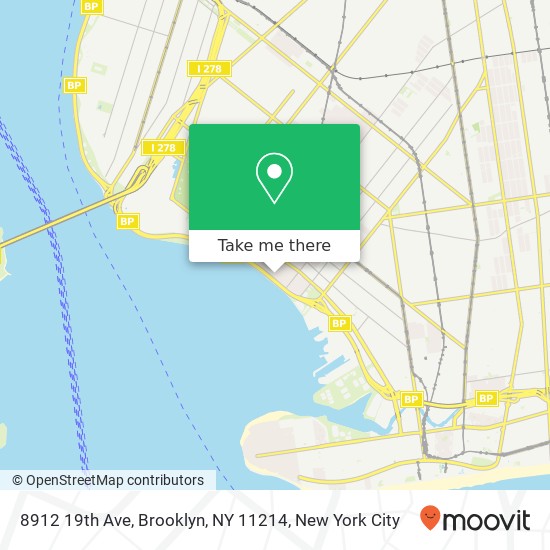 8912 19th Ave, Brooklyn, NY 11214 map