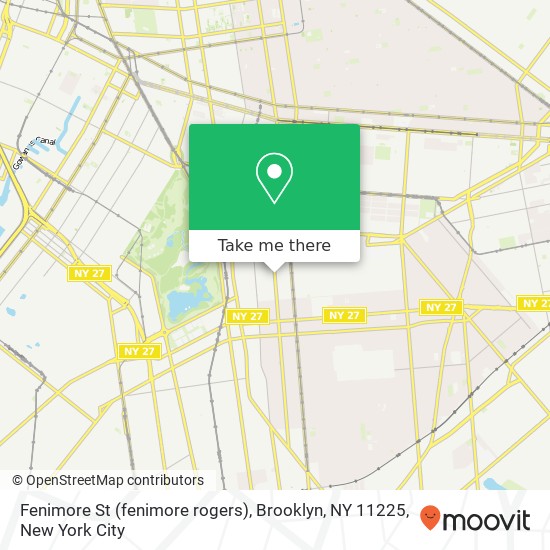 Mapa de Fenimore St (fenimore rogers), Brooklyn, NY 11225