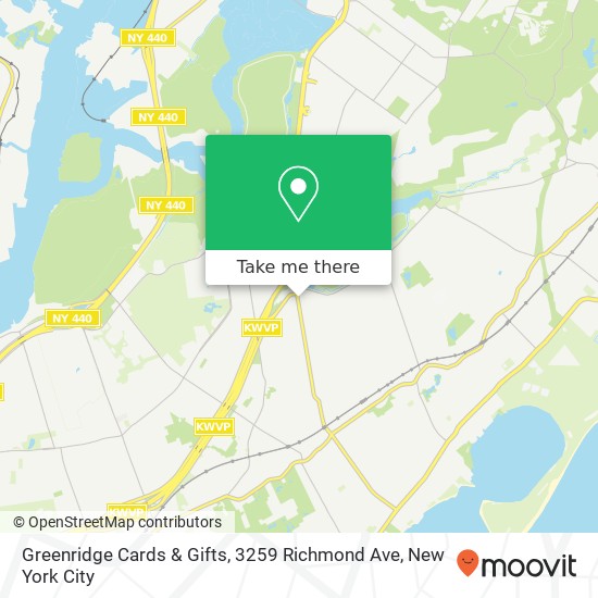 Mapa de Greenridge Cards & Gifts, 3259 Richmond Ave