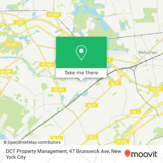 Mapa de DCT Property Management, 47 Brunswick Ave