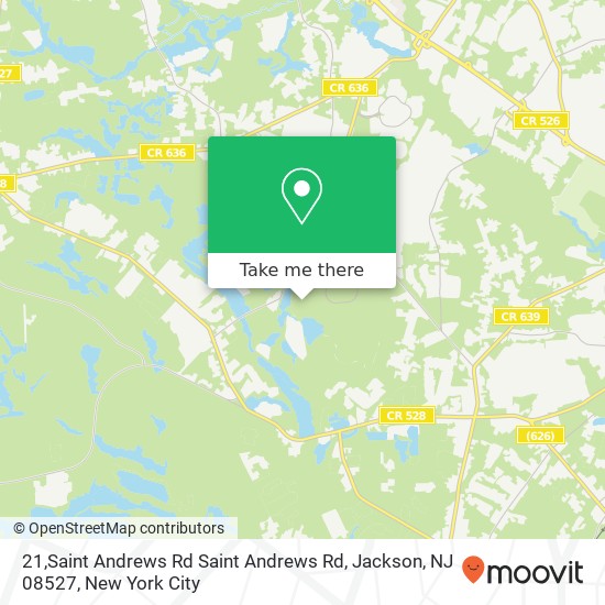 Mapa de 21,Saint Andrews Rd Saint Andrews Rd, Jackson, NJ 08527