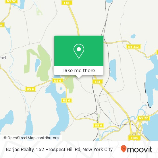 Mapa de Barjac Realty, 162 Prospect Hill Rd