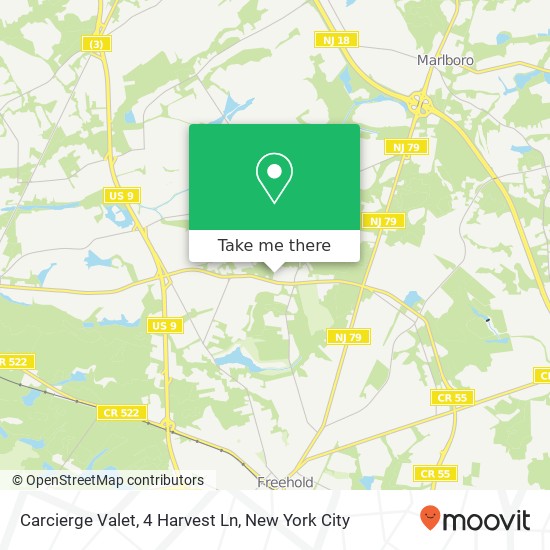 Carcierge Valet, 4 Harvest Ln map