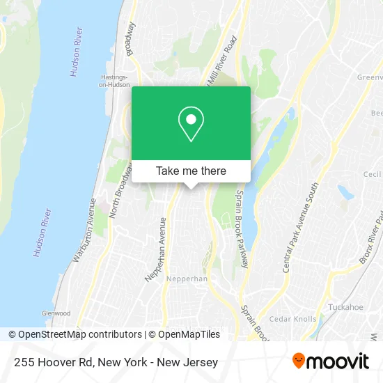 255 Hoover Rd map