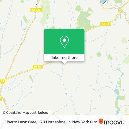 Mapa de Liberty Lawn Care, 173 Horseshoe Ln