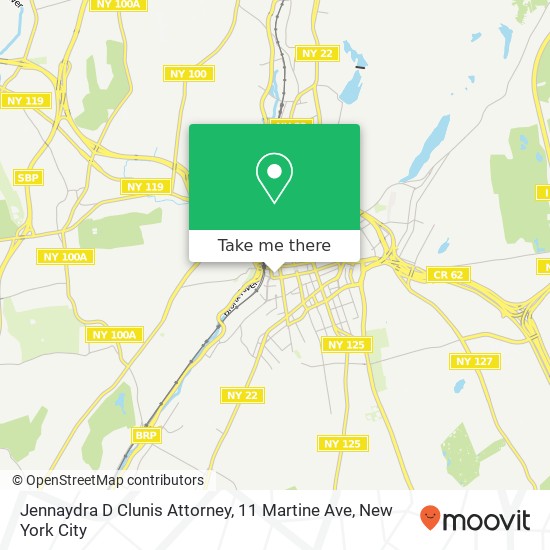 Mapa de Jennaydra D Clunis Attorney, 11 Martine Ave