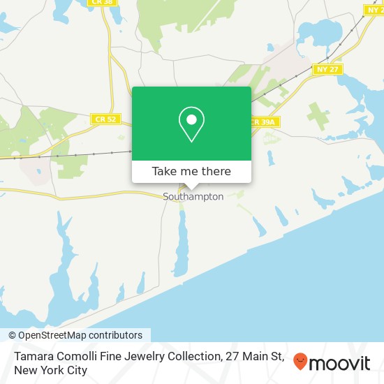 Mapa de Tamara Comolli Fine Jewelry Collection, 27 Main St