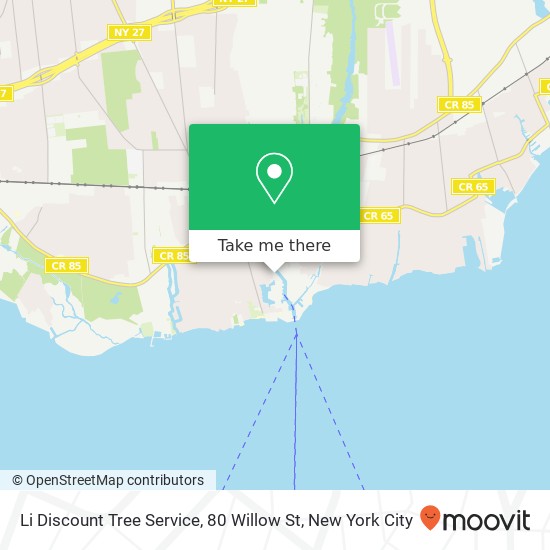 Mapa de Li Discount Tree Service, 80 Willow St