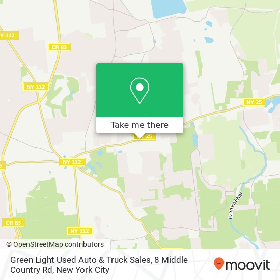 Green Light Used Auto & Truck Sales, 8 Middle Country Rd map