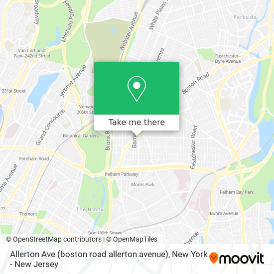 Mapa de Allerton Ave (boston road allerton avenue)