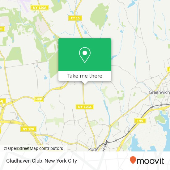 Gladhaven Club map