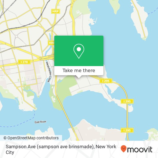 Mapa de Sampson Ave (sampson ave brinsmade), Bronx, NY 10465