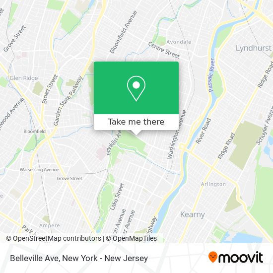 Mapa de Belleville Ave