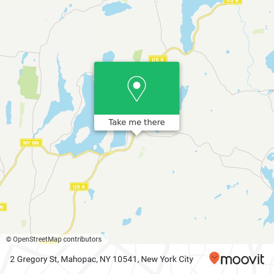 Mapa de 2 Gregory St, Mahopac, NY 10541