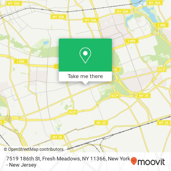 7519 186th St, Fresh Meadows, NY 11366 map