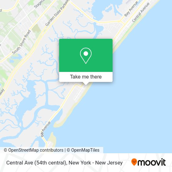 Mapa de Central Ave (54th central), Ocean City, NJ 08226