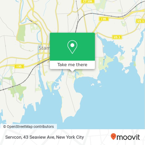 Mapa de Servcon, 43 Seaview Ave