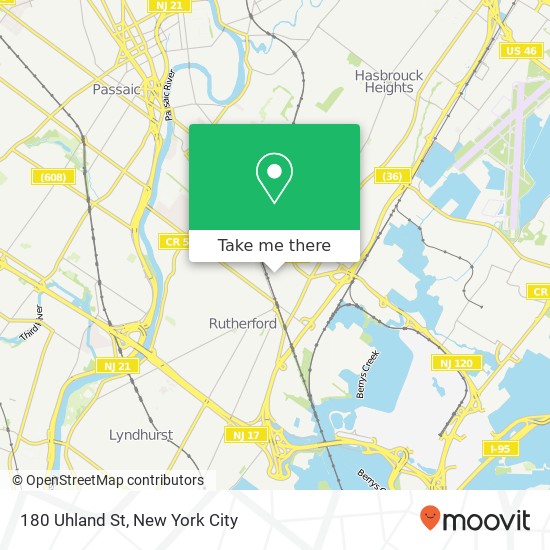 180 Uhland St, East Rutherford, NJ 07073 map