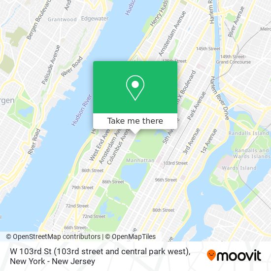 Mapa de W 103rd St (103rd street and central park west)