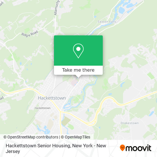 Hackettstown Senior Housing map
