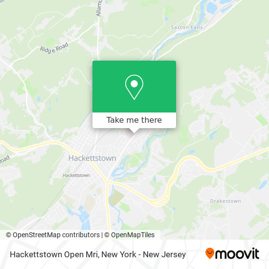 Mapa de Hackettstown Open Mri