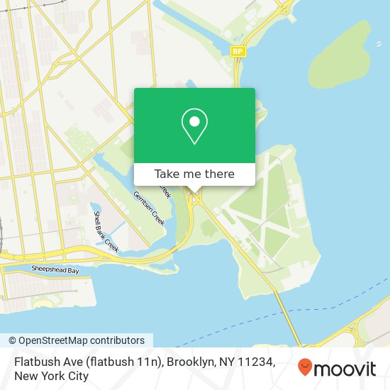 Mapa de Flatbush Ave (flatbush 11n), Brooklyn, NY 11234