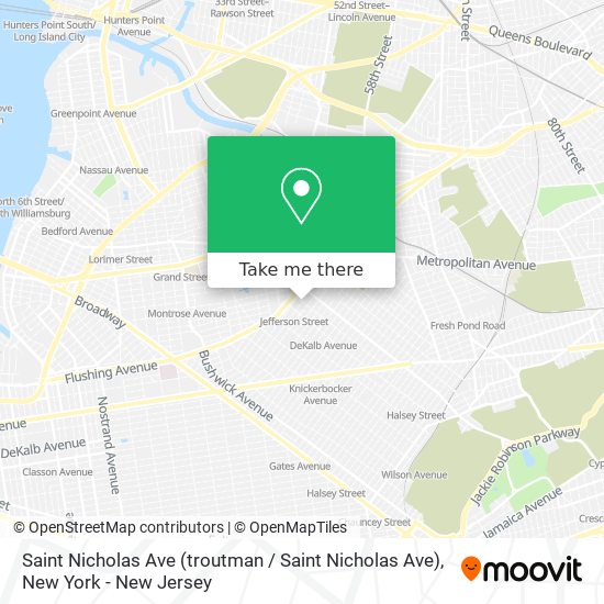 Saint Nicholas Ave map