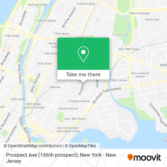 Mapa de Prospect Ave (166th prospect)