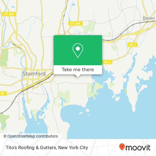 Tito's Roofing & Gutters map